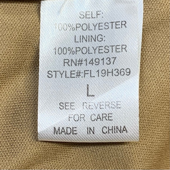 Favlux~Super Soft/Furry/Cozy Tan Oversized Notched Collar Teddy Jacket~Sz Large - Picture 15 of 16